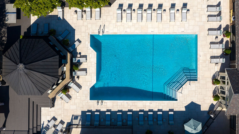 Overhead View of Swimming Pool