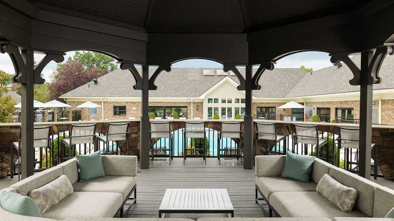 Outdoor Gazebo with Lounge Seating